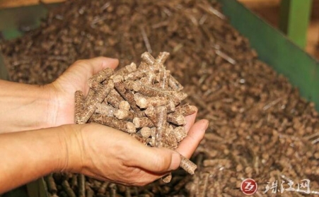 云南省迤车镇：废枝杂木“变身”环保生物质颗粒燃料